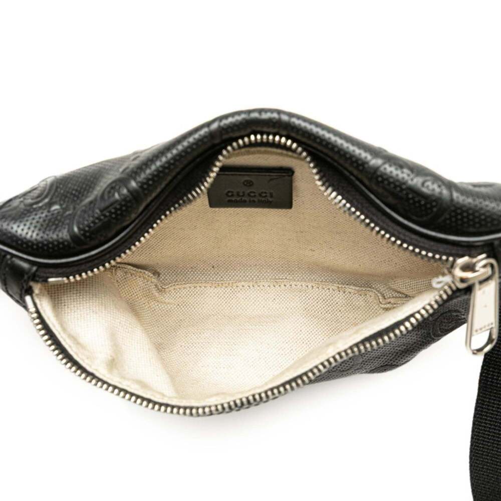 GUCCI Authentic Black Leather Fanny Pack - Picture 7 of 10